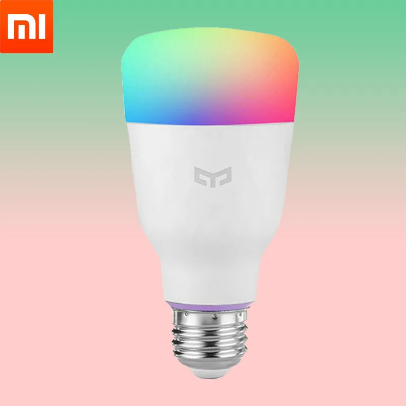 Светодиодная лампа для умного дома Xiaomi Youpin Yeelight RGB E27 800 люмен|Смарт-гаджеты| |