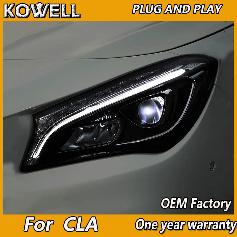 Стайлинга автомобилей налобный фонарь для Benz CLA 2014 2018 головной светильник s все