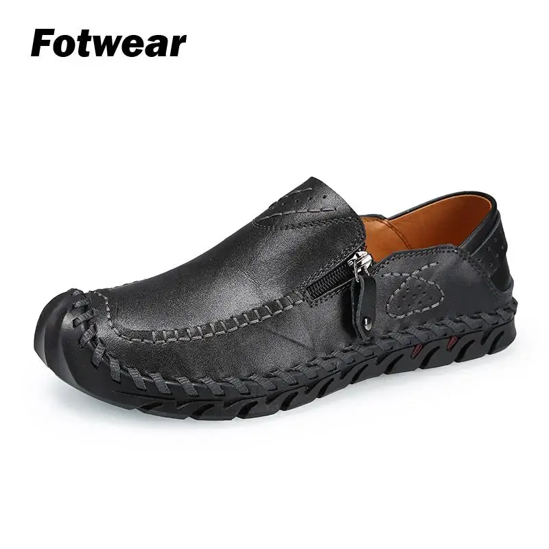 Fotwear/мужская кожаная обувь Легкая мужская повседневная ручной работы без