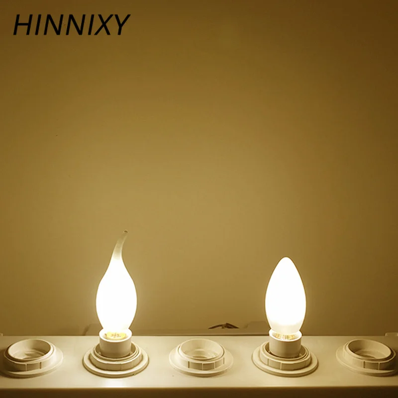 Hinnixy LED 4 Вт/6 Вт диммируемая матовая стеклянная E14 лампа накаливания IC Driver Edison