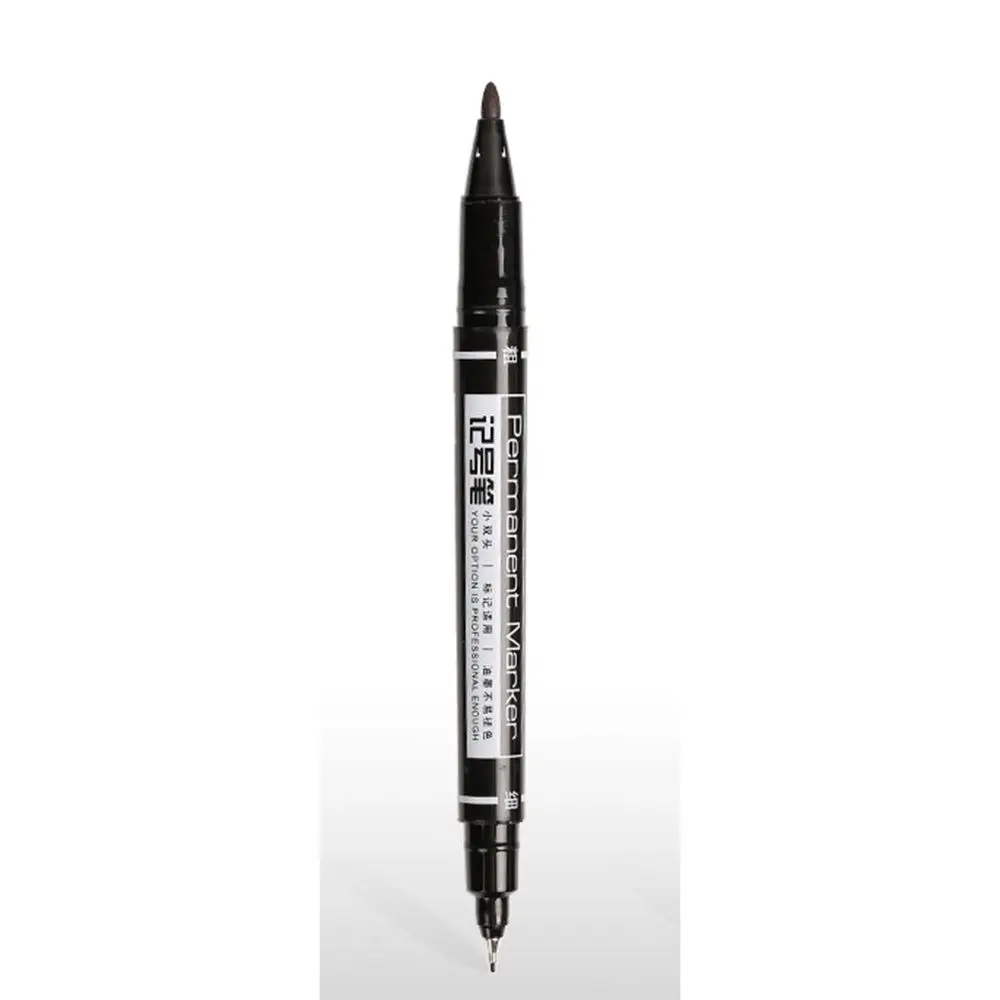 Black 1 шт., новинка, портативная, хорошая, водостойкая, тонкая и сырая ручка, черный, тонкий цвет, маркер, ручка для школы, офиса, Канцтовары, Новое поступление - Цвет: Black