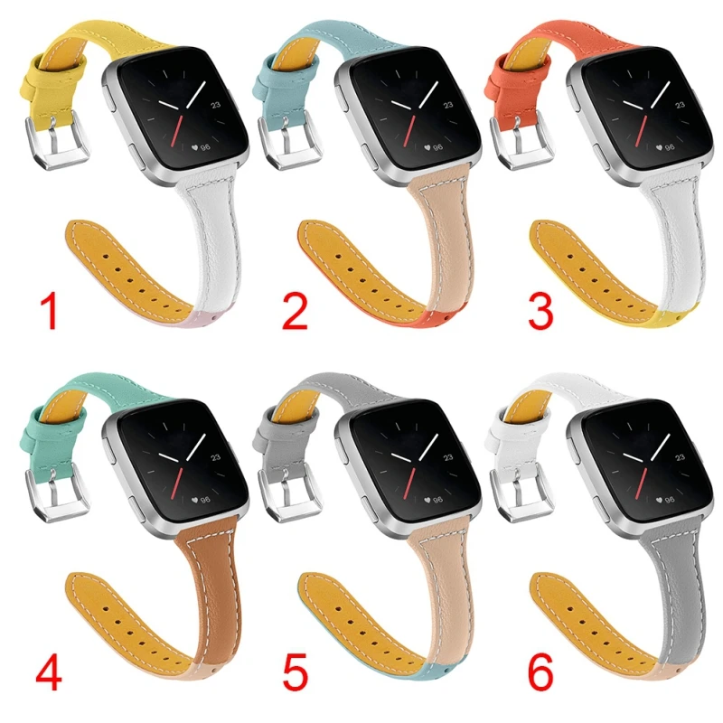 Браслеты из натуральной кожи для Fitbit Versa ремешок Lite Smartwatch Браслет Миланская петля