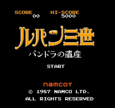 Lupin Sansei Pandora No Isan Region Free 60 Pin 8Bit игровая карта для игроков|Картриджи| |