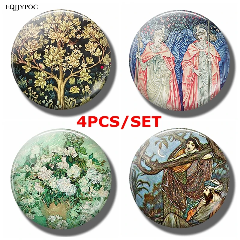 4 шт./компл. магниты на холодильник ангельские пожелания романтические