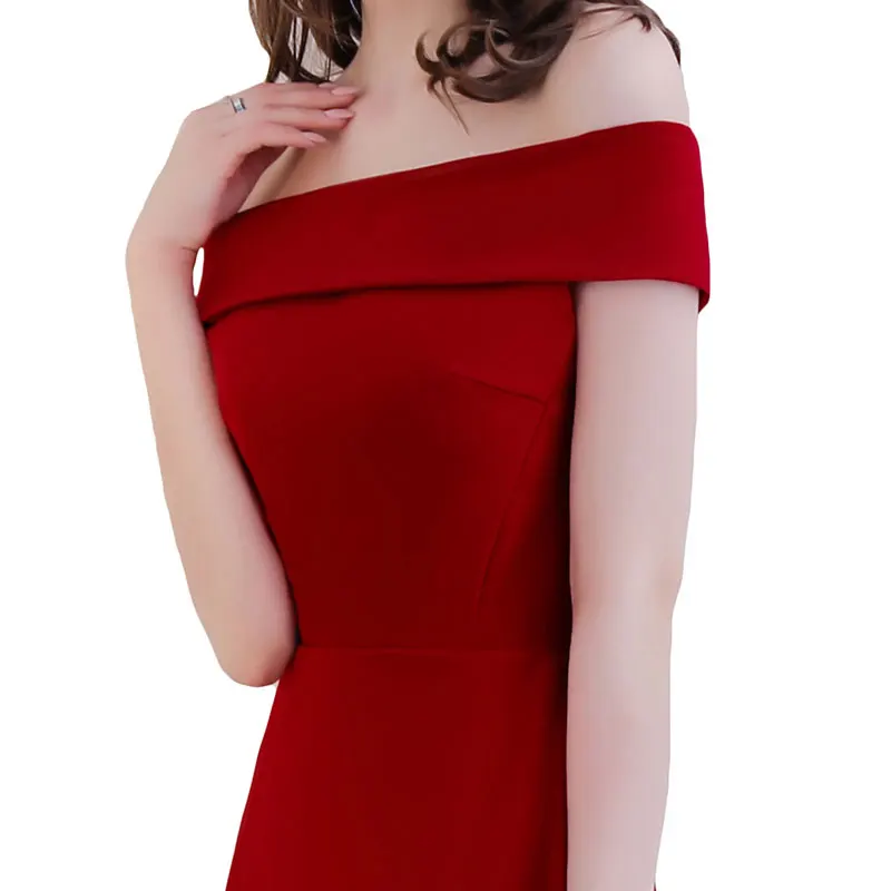 Новое поступление элегантные вечерние платья для выпускного вечера Vestido de Festa Короткие атласные простые Стильные платья на молнии