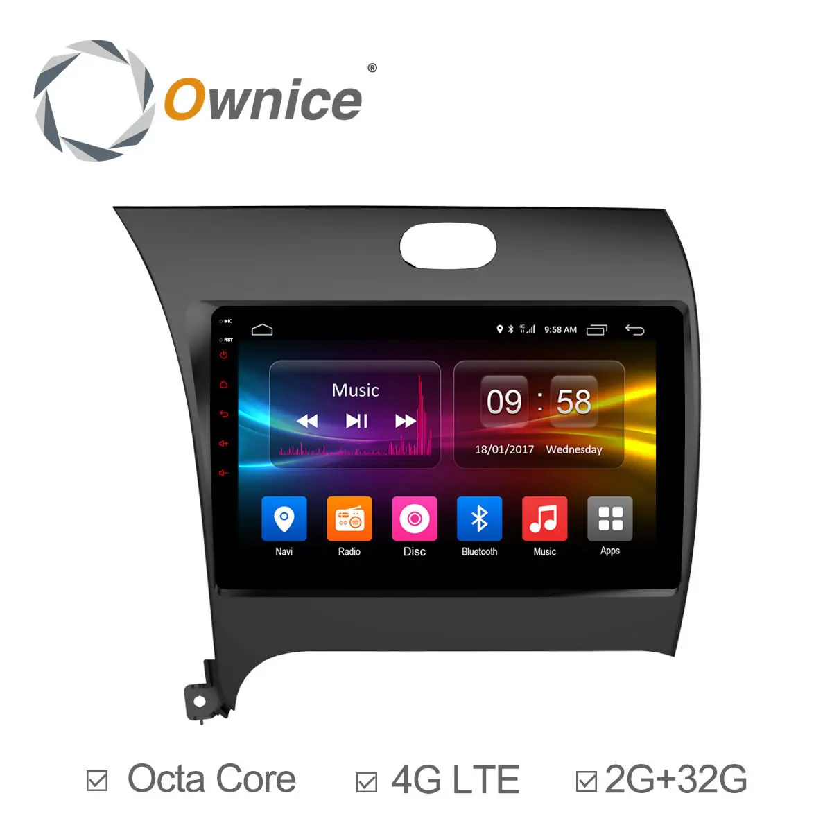 Ownice K1 K2 Восьмиядерный 2G ram 32G Android 8 1 автомобильный Радио dvd-плеер для Kia Cerato K3 Forte 2013