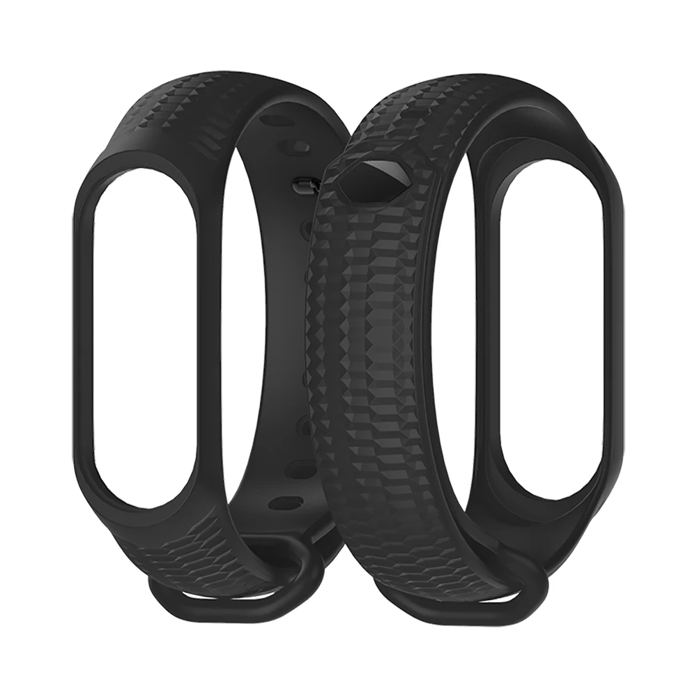 Mi jobs для Xiaomi mi Band 4 ремешок силиконовый ремешок для Xiaomi mi Band 4 аксессуары браслет mi band 4 ремешок для mi band 3 4 - Цвет: Black