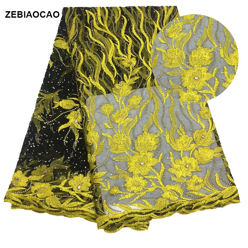 African tulle lace fabric 2018. French high quality with rhinestone. Nigerian embroidery | Дом и сад