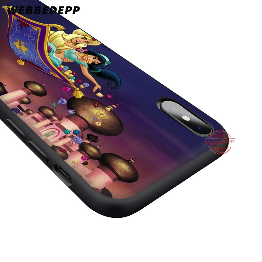 WEBBEDEPP Disny Aladdin Jasmine Soft Silicone Case for iPhone 8 7 6S 6 Plus 11 Pro XS Max XR X 5 5S SE Back Shell | Мобильные