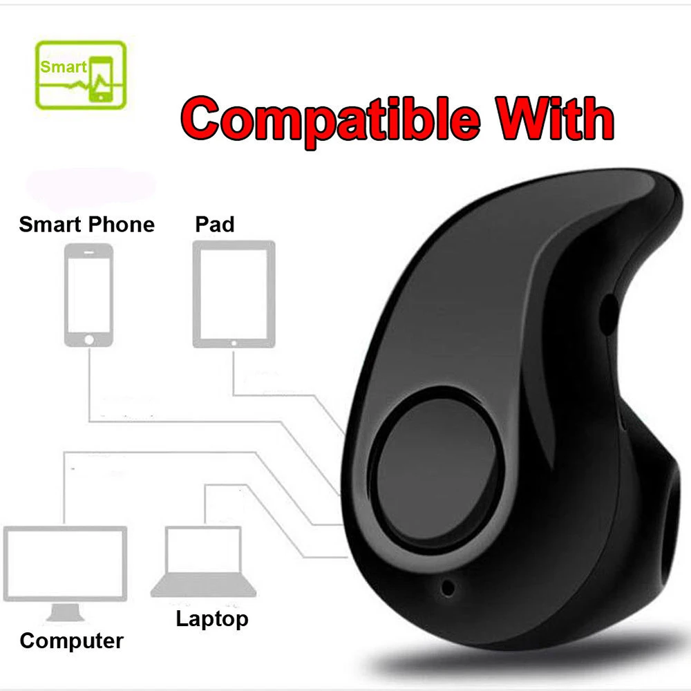 Беспроводные Внутриканальные наушники Mini 3D Stereo Bluetooth V4.1 водонепроницаемая