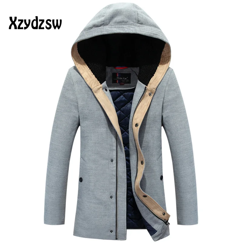 Зимняя мужская куртка Новое поступление 2016 модные теплые толстые мужские пальто