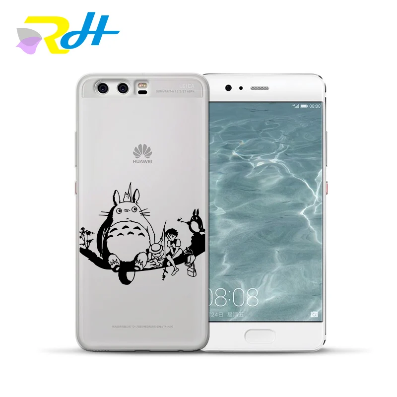 Для funda Huawei P20 lite чехол МИЛЫЙ Тоторо для P8 Coque Etui P Smart P9 P10 Lite Plus P30 Pro