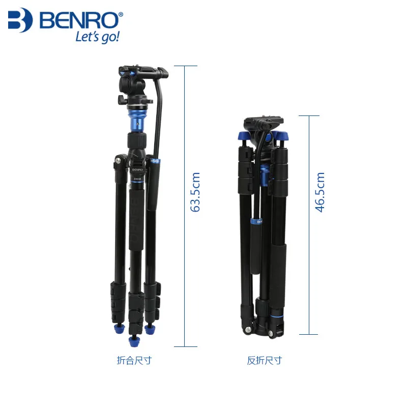 Штатив BENRO Aero 2 A1883fS2c профессиональный алюминиевый Трипод для видеокамеры 3D