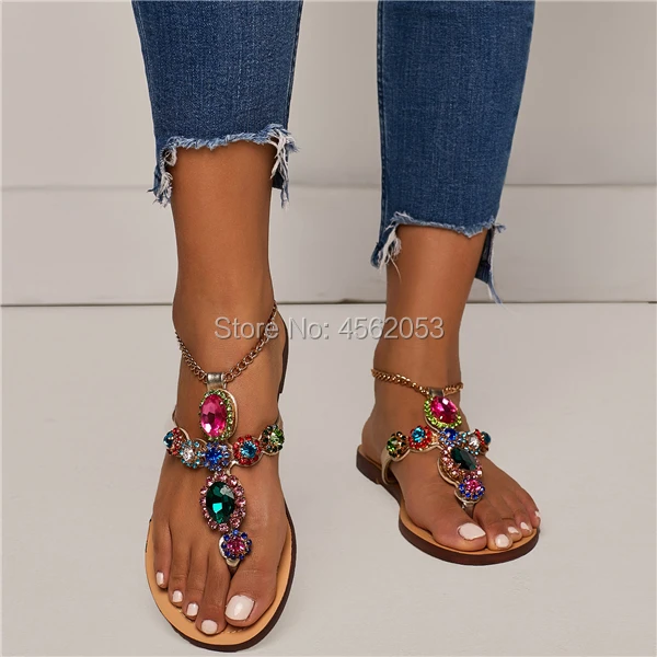 Женские сандалии-гладиаторы KALMALL повседневные летние сандалии на плоской
