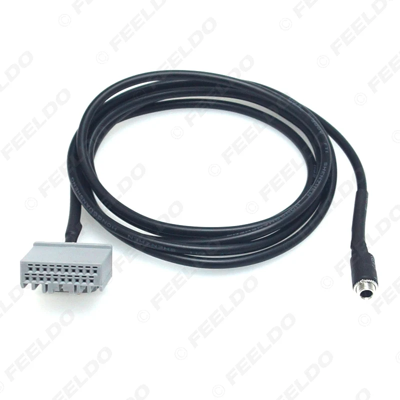 FEELDO Car Audio 3.5mm Female Plug AUX Wire For Honda CRV Civic Accord In Input Interface Adapter Cable #HQ6052 | Автомобили и