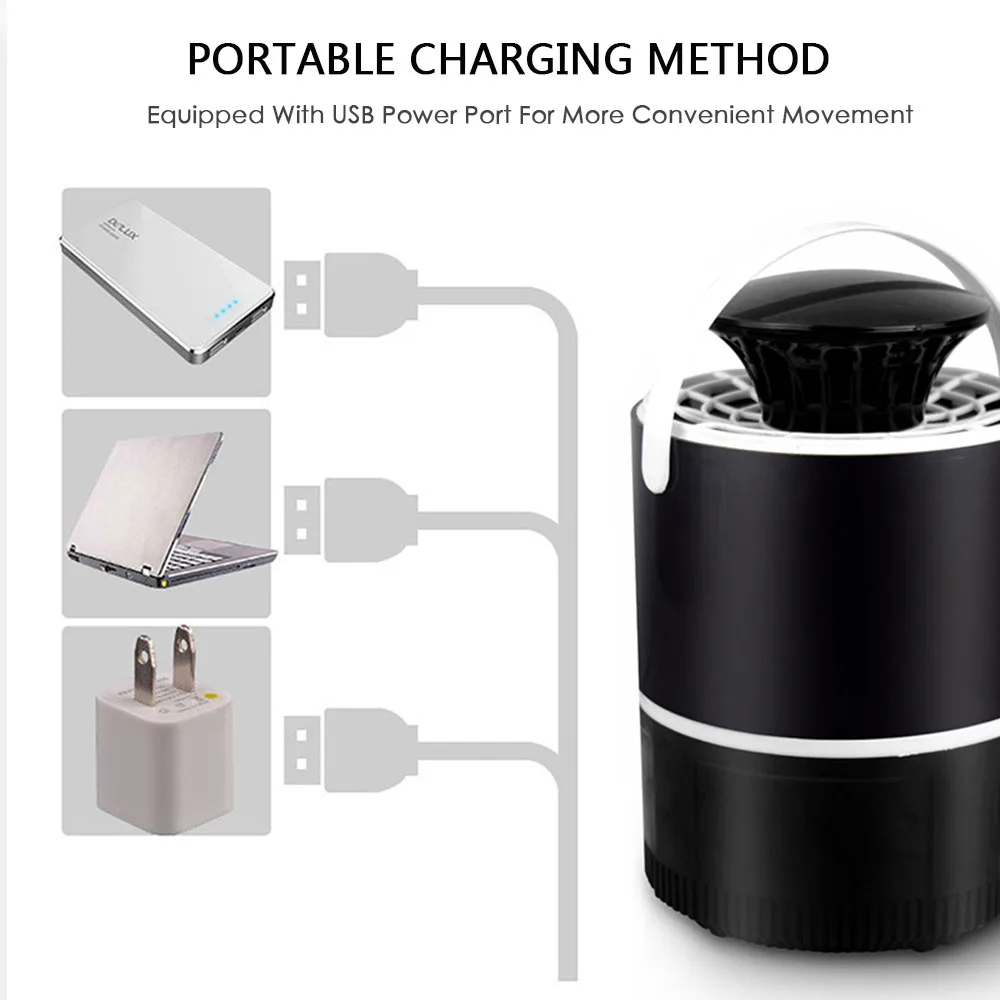 Анти ловушка для комаров электрическая лампа Электроника USB светодиодный Ночной