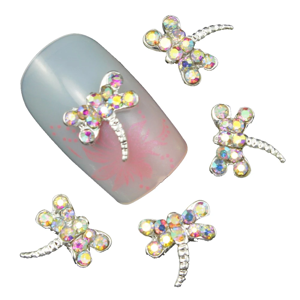 10 шт. 3D ногти Art украшения Подвески Ювелирные изделия Клей стразами для маникюра