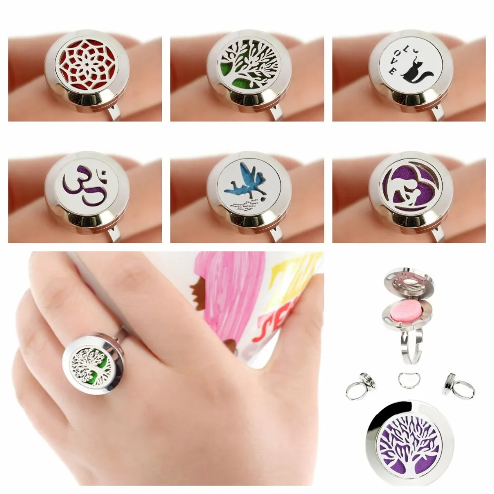 Медальон для мамы Подарочный рассеиватель света регулируемый размер кольца 20 мм