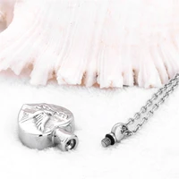 peace dove heart urn necklace memorial jewelry stainless steel ashes holder keepsake urn locket