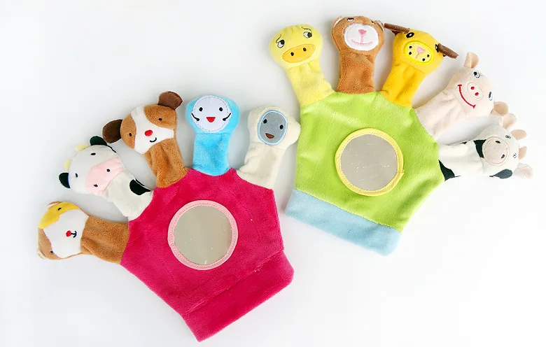 IMBABY/милые Мультяшные биологические животные, пальчиковые игрушки-марионетки для детей, куклы, реквизит для рассказов, для мальчиков и девочек, пальчиковые куклы, подарок