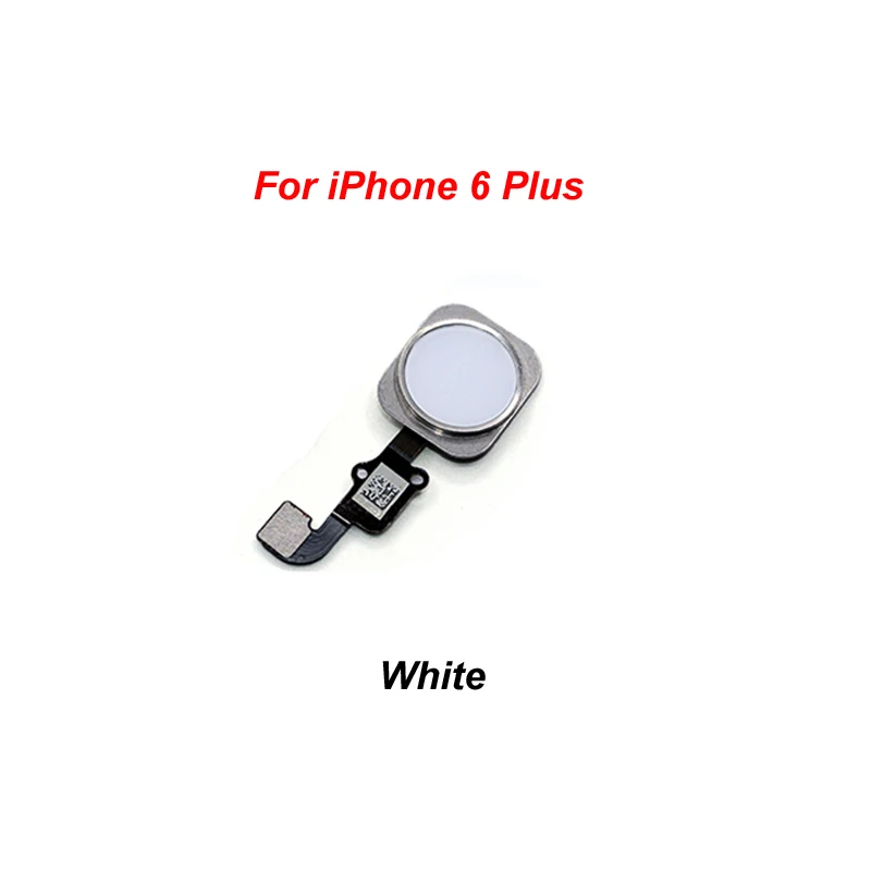 For 6 Plus White YKaiserin для iPhone 5S, 6, 6 S, 6 Plus, 6 S Plus, кнопка «домой», датчик отпечатков пальцев, сенсорный ID, гибкий кабель, лента, запасные части, кнопка, ключ - Цвет: For 6 Plus White