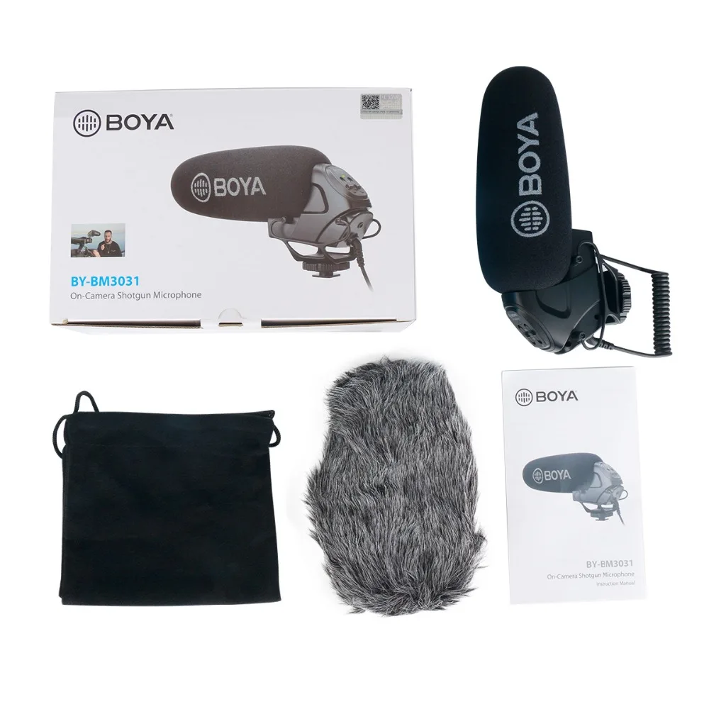 BOYA BY BM3031 Shot gun микрофон суперкардиоидный конденсаторный Студийный для