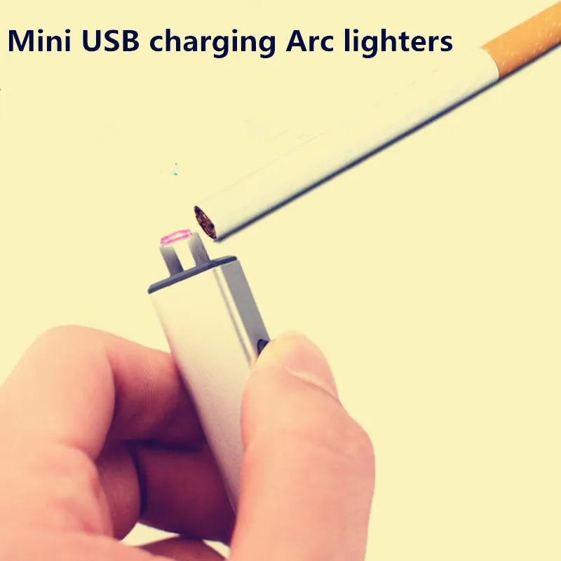 Небольшой сигарета с зарядкой от USB светящиеся туфли дуга Электронная зажигалка