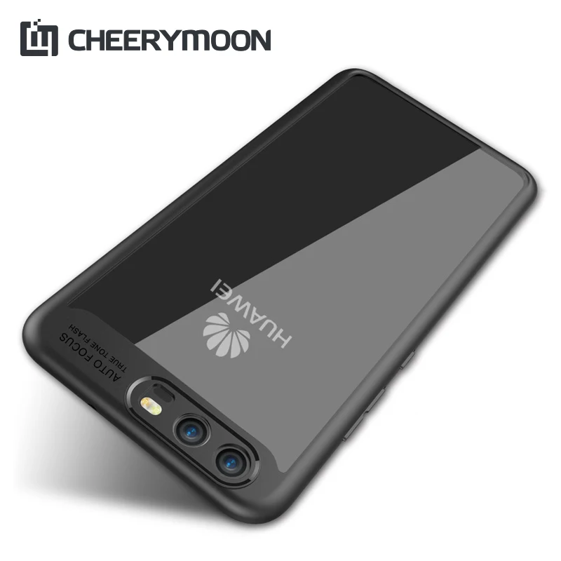 Cheerymoon Мода Полный акриловый прозрачный для Huawei P10 ТПУ силиконовый чехол