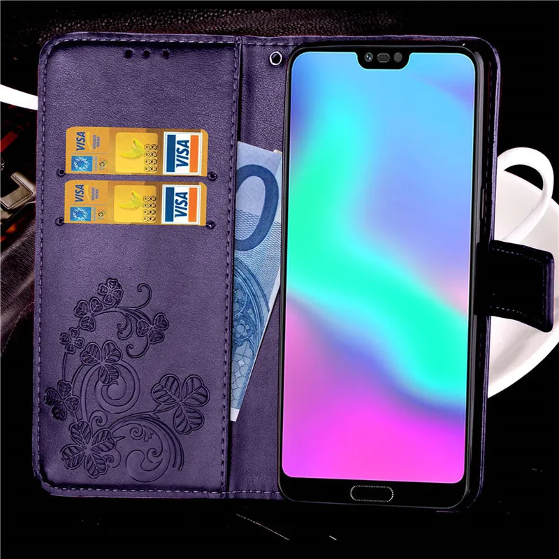 Роскошный кожаный раскладной футляр-кошелёк для Coque huawei Honor 10 чехол 5 84 флип-чехол