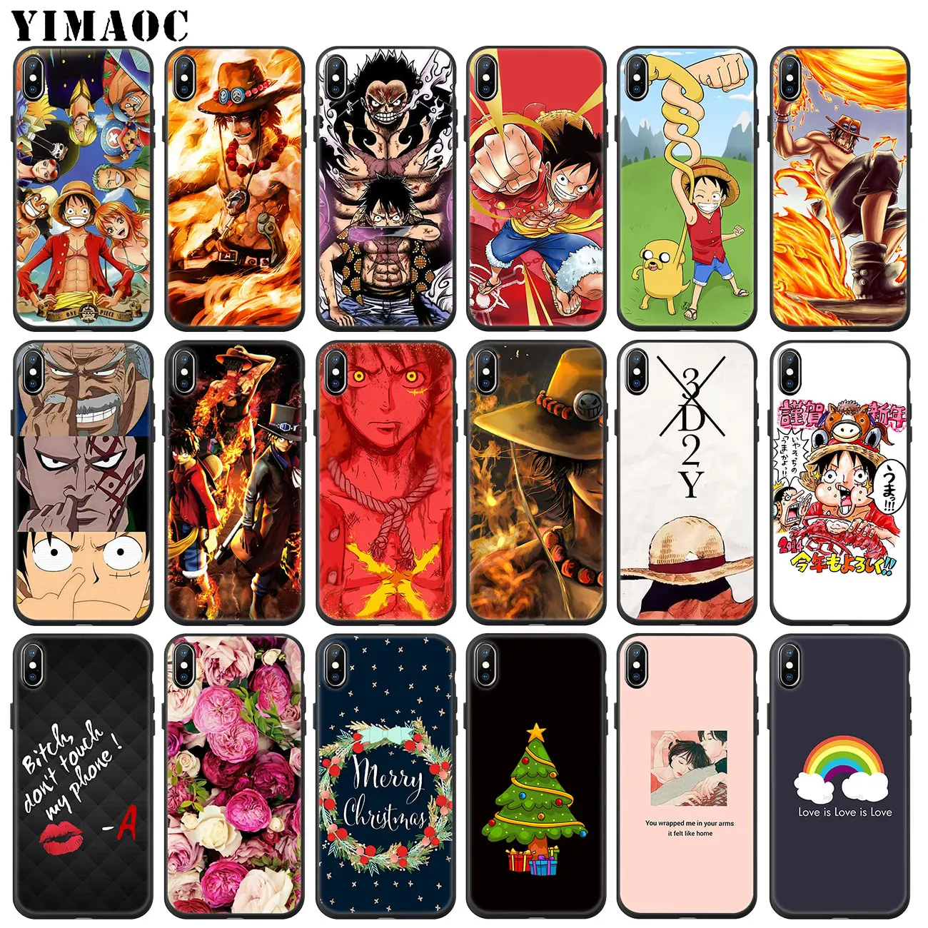 Мягкий силиконовый чехол YIMAOC One Piece Luffy для iPhone 11 Pro XS Max XR X 6 6S 7 8 Plus 5 5S SE 10 из ТПУ с