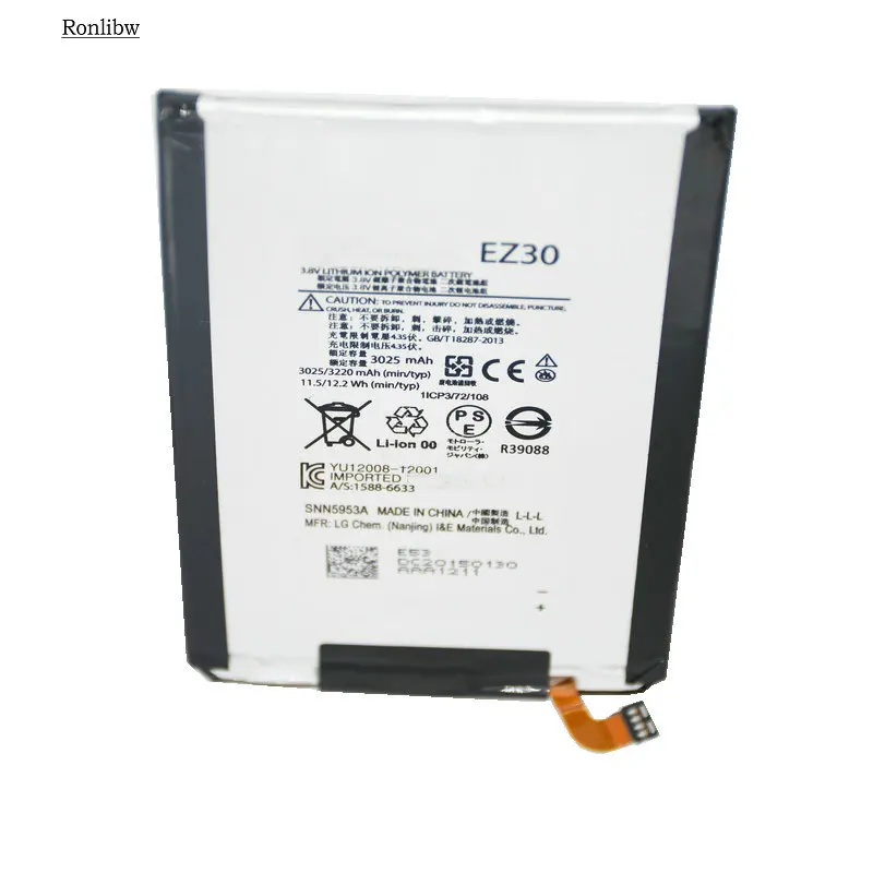 Аккумуляторная батарея Ronlibw 3220mAh EZ30 для Motorola Google Nexus 6 XT1100 XT1103 SNN5953A|Аккумуляторы