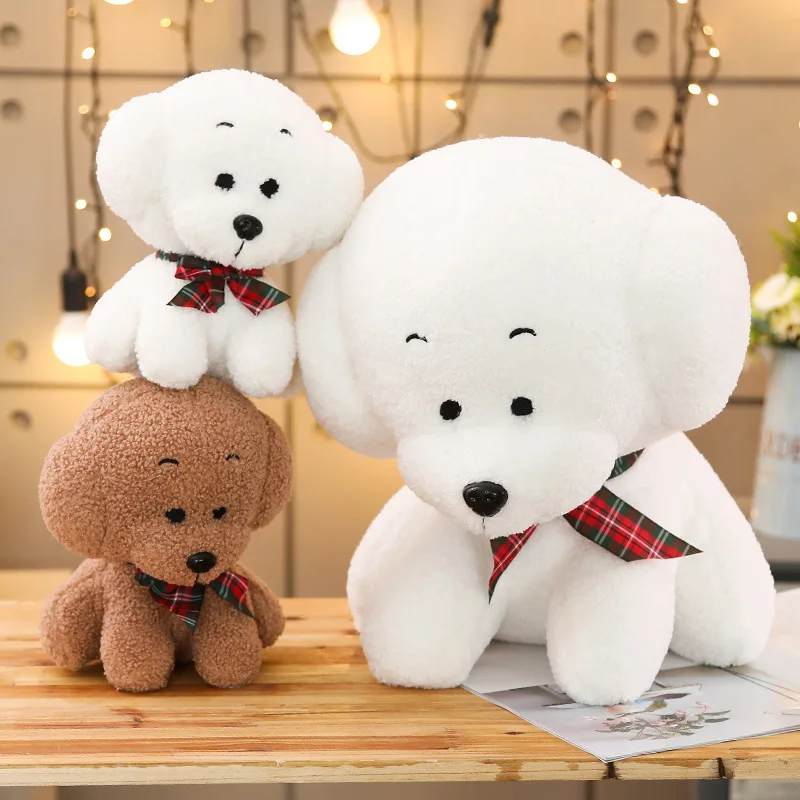 Bichon Frise Щенок Плюшевые игрушки животных собака плюшевая Тедди игрушка