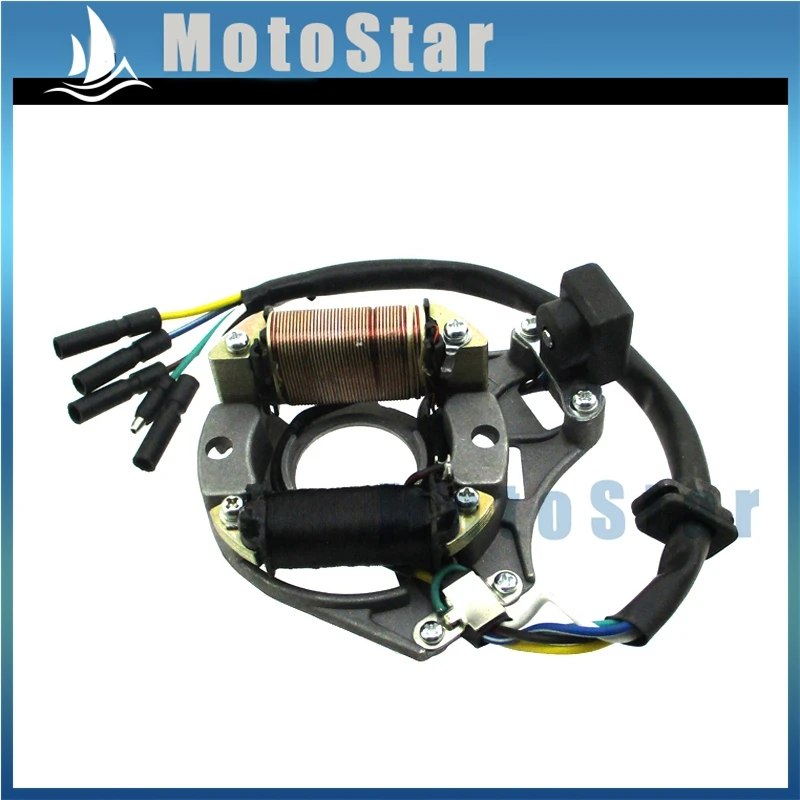 Пластина статора Магнето для китайского 50cc 70cc 90cc 110cc 125cc с воздушным охлаждением 4