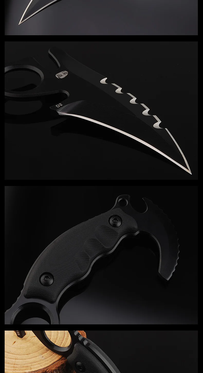 HX D2 Сталь высокой твердости karambit нож в стиле игры "Counter-Strike" нож ganzo настоящие ножи для кемпинга выживания Охота тактические ножи инструменты