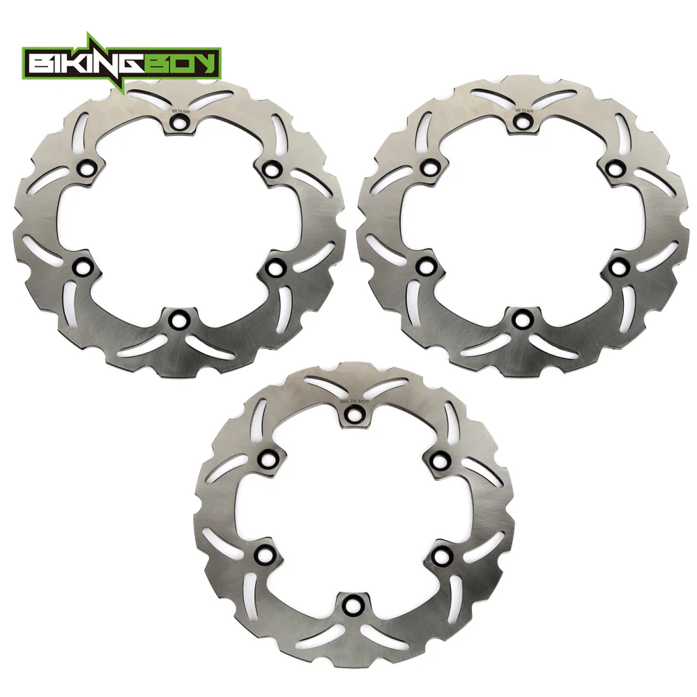 BIKINGBOY для Kawasaki GPX 600 R Warbird 1988 1989 1990 1991 1992 1993 1994 1995 1996 передние тормозные диски Rotors Wave