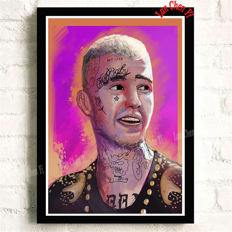 Lil Peep бумага с покрытием плакат для кафе высокое качество печати рисунок ядро декоративная живопись 42*30 см