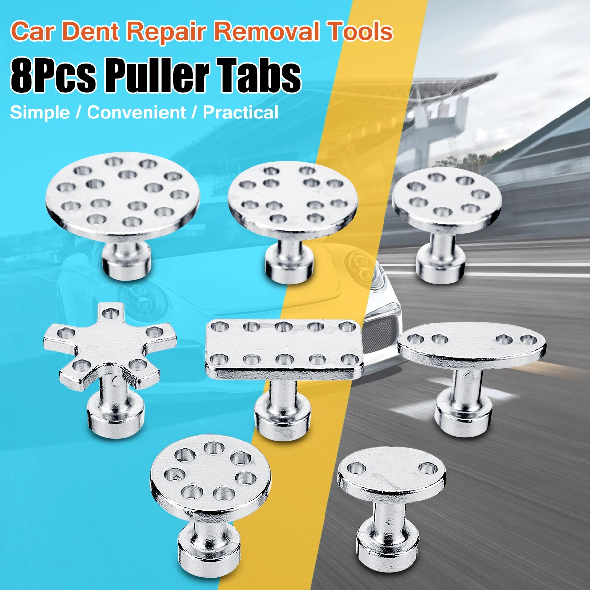 8 шт. автомобильный Съемник из цинкового сплава инструмент для безболезненного