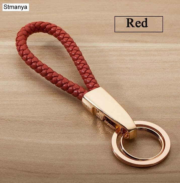 Высококачественный кожаный брелок для ключей матовый новый ручной Плетеный