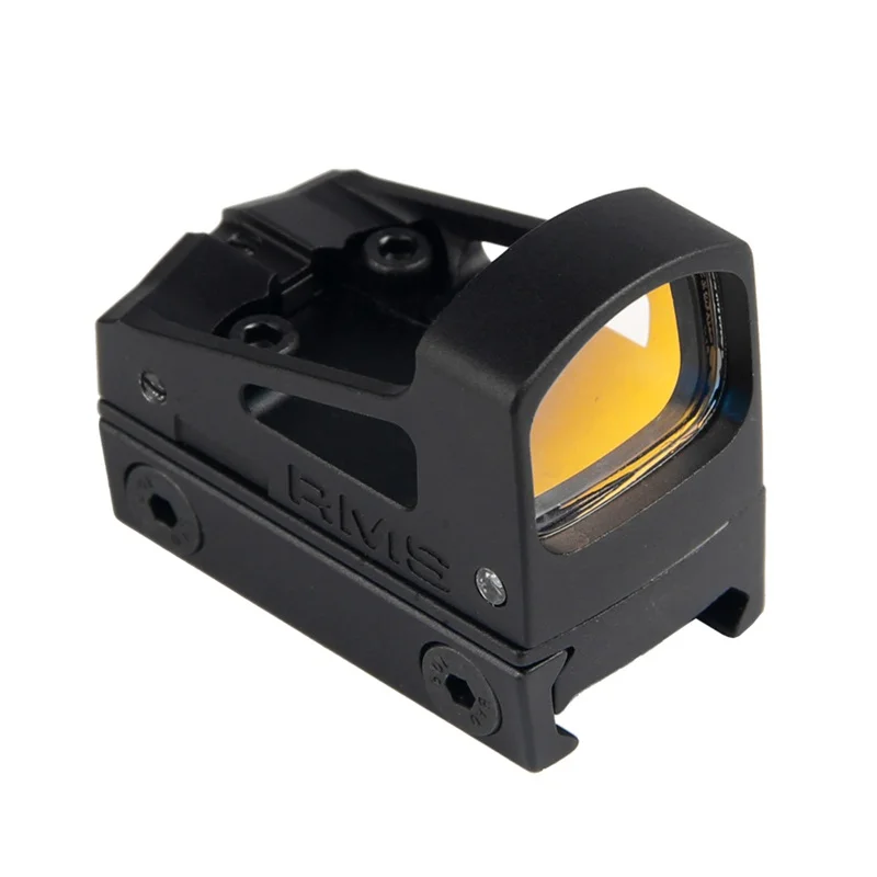 Тактический RMS Reflex Mini Red Dot прицел с вентилируемым креплением и прокладками для охоты страйкбол пистолет Glock RL5-0035