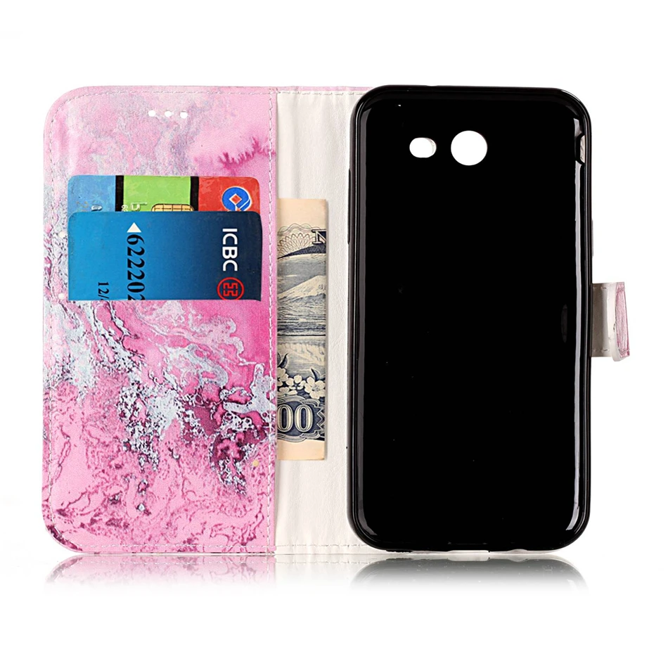 Модный кожаный чехол с мраморным узором для samsung J3, J5,, J520, откидной Чехол-бумажник для samsung J5, J7, J510, J710, защитный чехол s