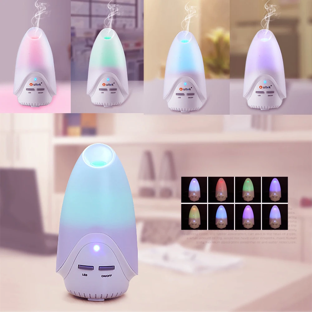 New Style 7 Color Ultrasonic Home Aroma Humidifier Air Diffuser Purifier Atomizer Personnal Skin Care Top Quality | Красота и