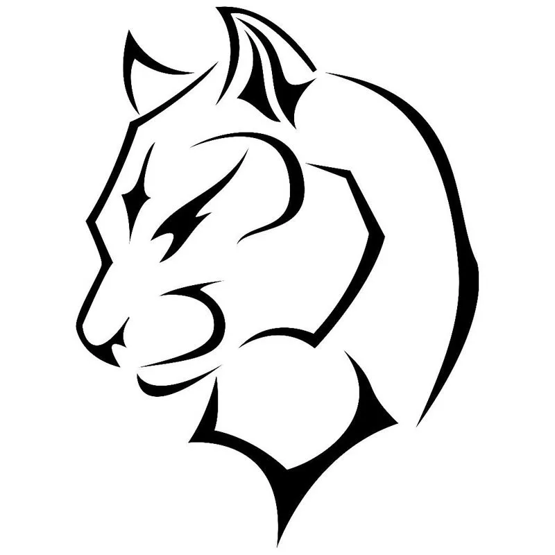 

11.1*15CM Elegant Cat Face Vinyl Decal Personality Car Stickers Car Styling Bumper Accessories Black/Silver S1-1411