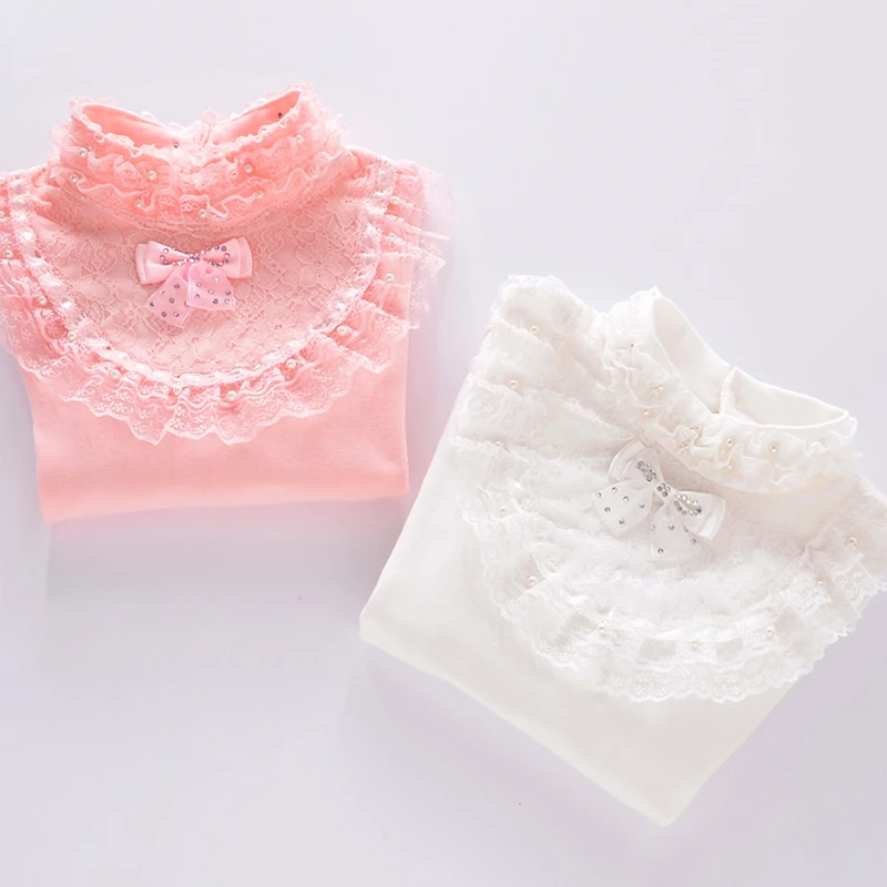 Коллекция 2019 года осенняя одежда для девочек школьная блуза детская рубашка с