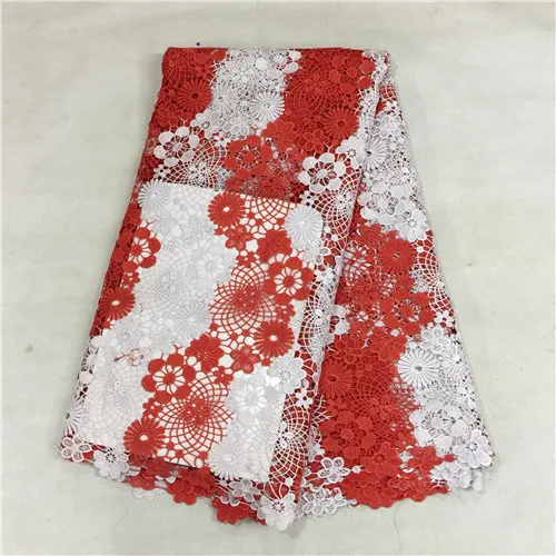 

RED! 2016 Hot selling African george lace fabric , top quality French lace fabric for wedding dress! PL010