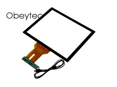 

obeytec 12.1inch PCAP 10 Touch points Touch Screen Panel, 4:3, 3MM Thickness, With USB Controller