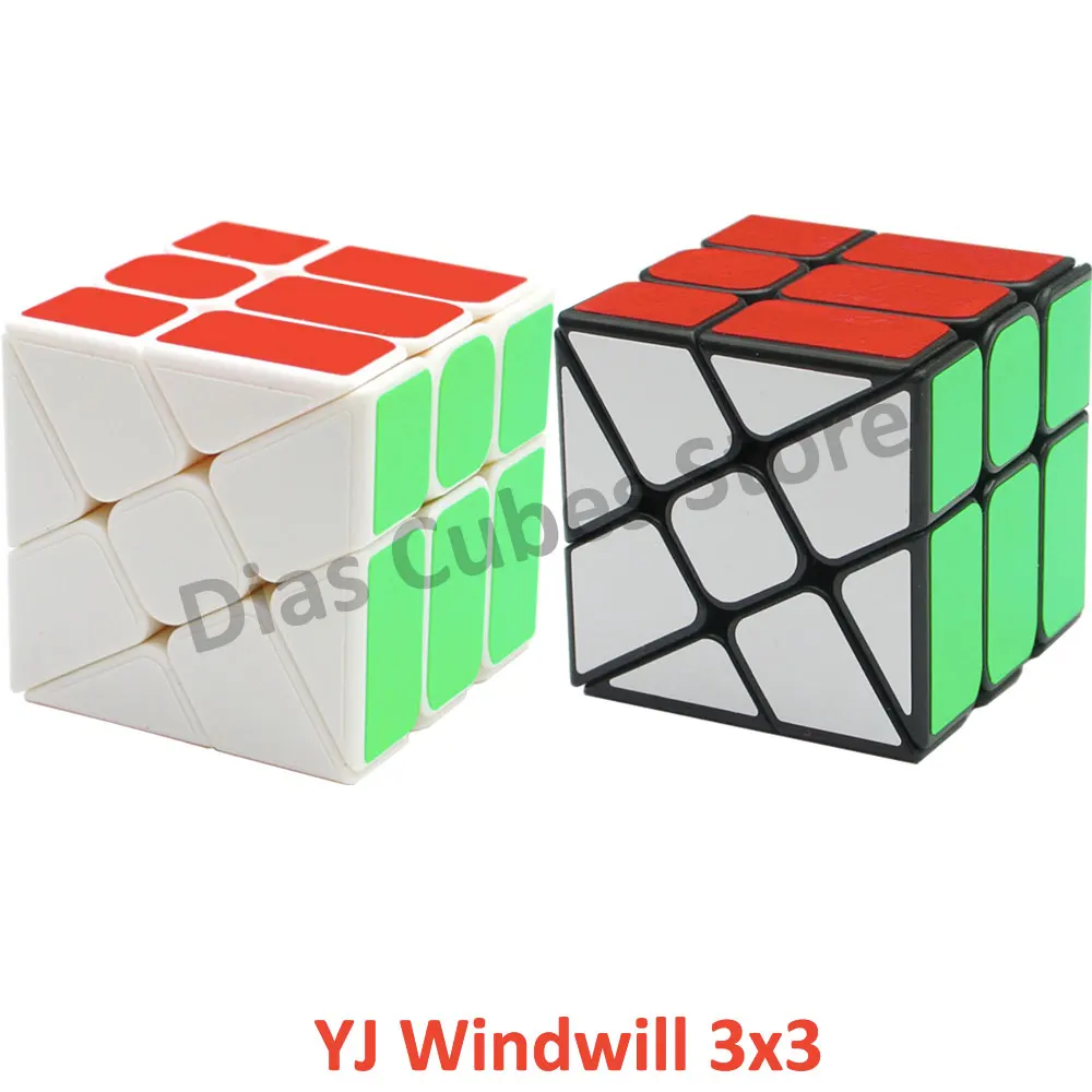 

YJ YongJun Windwill магический куб YJ FengHuoLun Пазлы необычная форма в черном/белом цвете