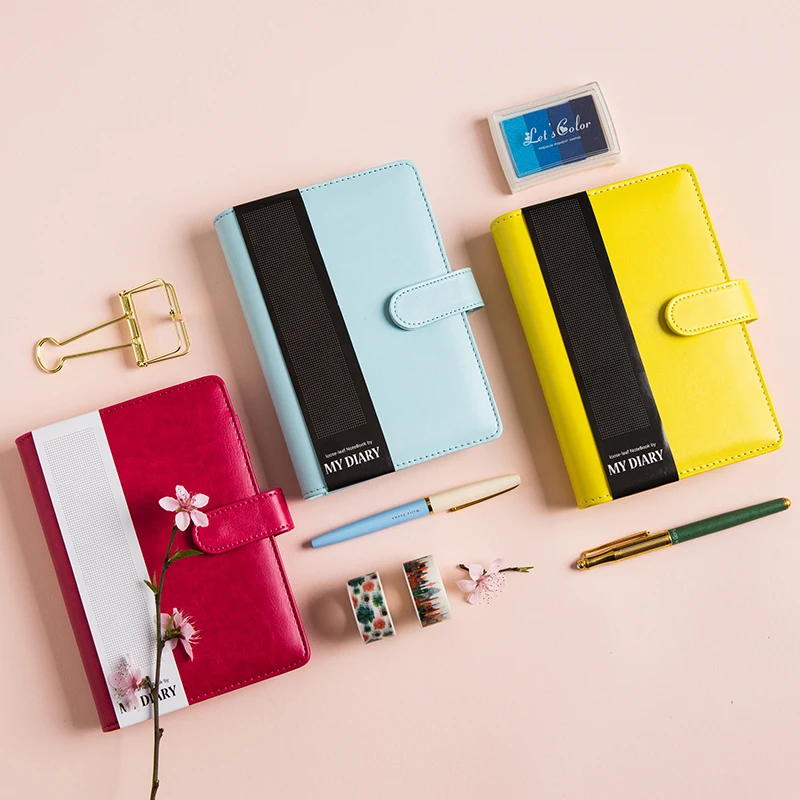 Блокнот Macaron кожаный на спирали милый Личный органайзер планировщик офисный