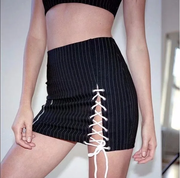 Модные женские туфли в полоску из двух предметов летний комплект тонкий кроп топ