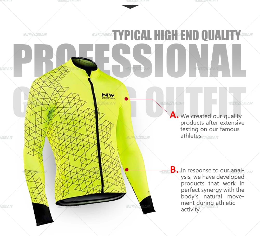 Ropa Ciclismo Invierno зимняя велосипедная одежда, Майки для велоспорта, комплект Northwave, теплая флисовая одежда с длинным рукавом для MTB, Мужская одежда, Майо