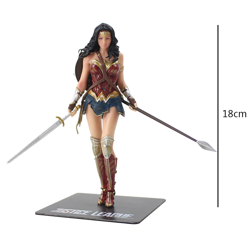 wonder opp bag 18 см Лига Справедливости 1/10 масштаб предварительно окрашенная фигурка флэш Бэтмен Супермен Чудо женщина ARTFX+ Статуя супер герой ПВХ Модель игрушки - Цвет: wonder opp bag
